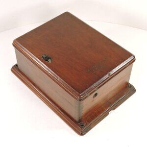 Northern Electric Oak Telephone Subset - Antique Wood Decor Box For Re-purposing